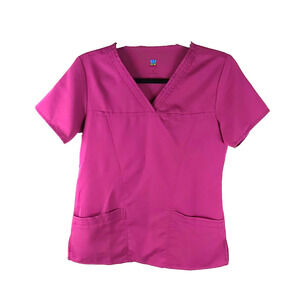 Maevn Women's Scrub Top Plum Size X Small Medical